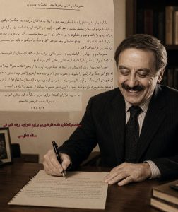 نامەی د. قاسملوو بۆ خومەینی بۆ راگرتنی شەڕی براکوژی، ساڵە نەڵۆسی